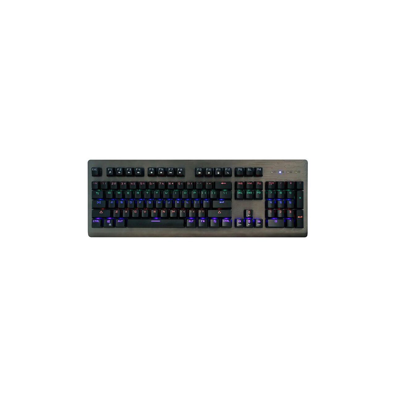 Tastatura Mecanica Media-Tech Cobra Pro INFERNO, 104 Taste, 12 Taste Multimedia, Iluminare Programabila, Anti-Ghosting, USB, Aluminiu