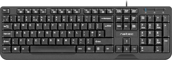 Tastatura Natec Trout Slim, USB, Negru