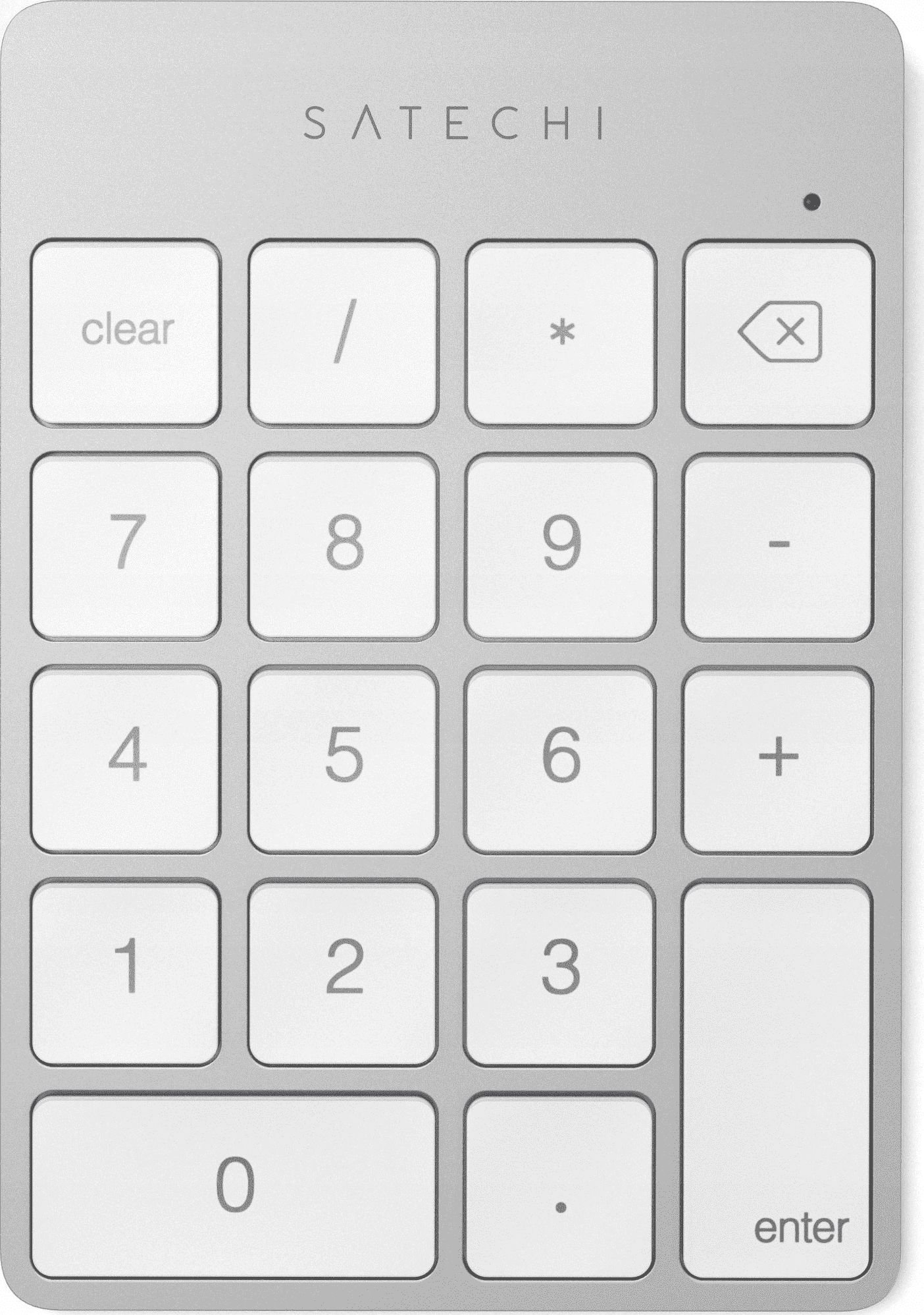 Tastatura numerica Bleutooth Satechi pentru PC si Laptop, iMac, MacBook, Silver