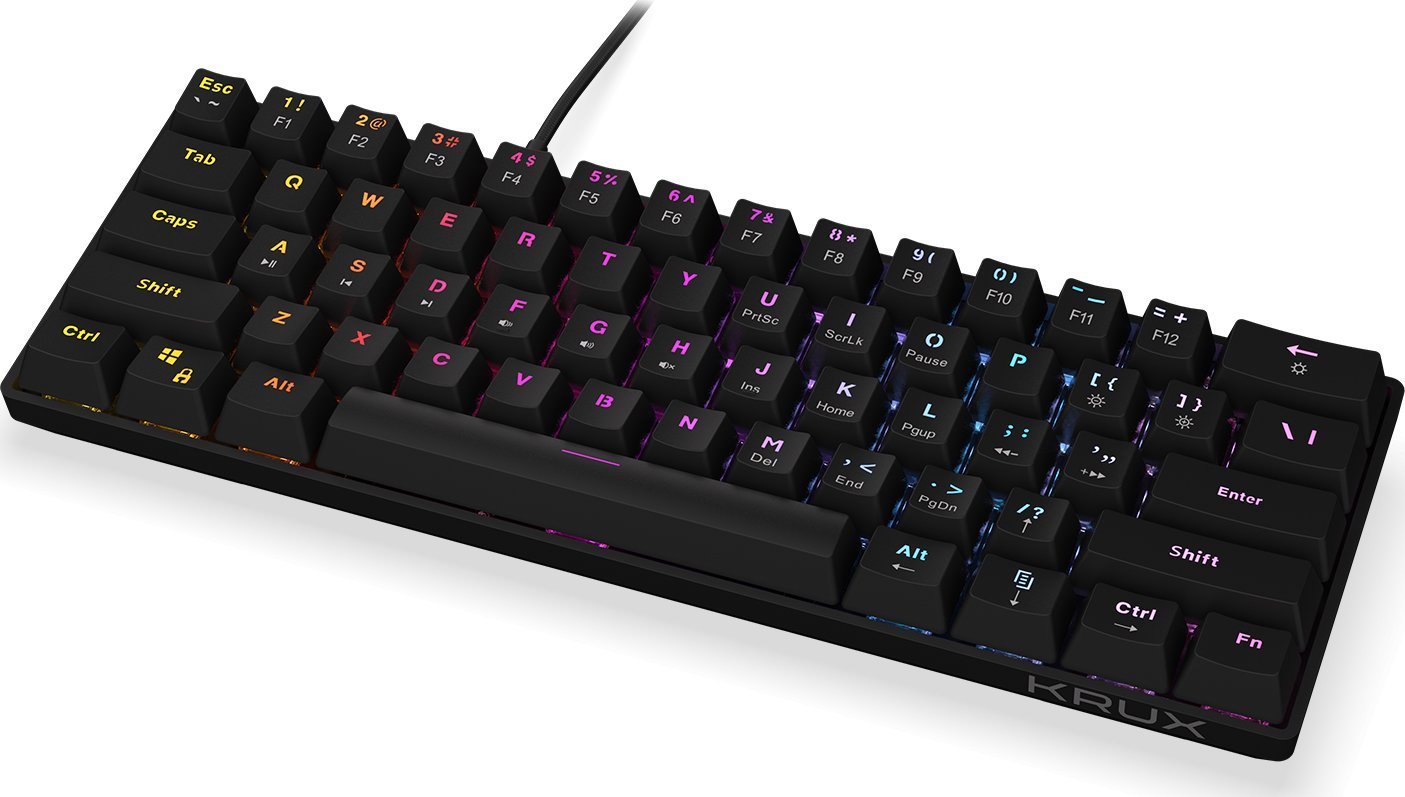 Tastatură roșie Krux Qara Outemu (KRX0137)