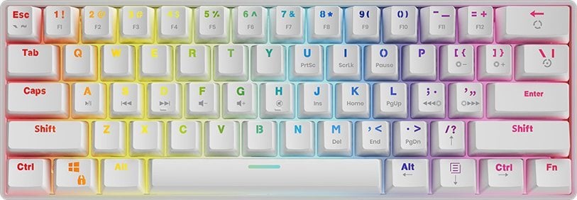 Tastaturi gaming - Tastatură Savio WHITEOUT Outemu Blue (SAVGK-WHITEOUT BLUE)