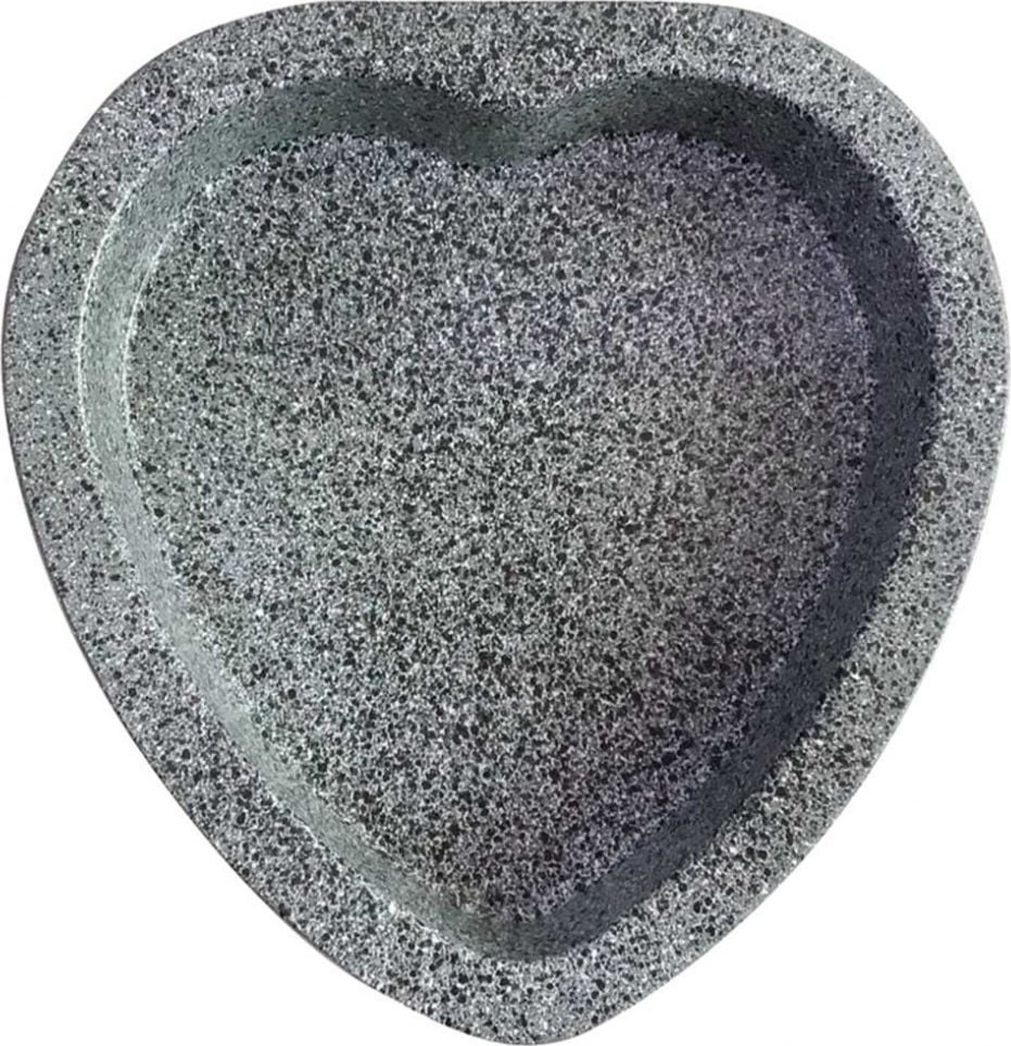 Tavi copt - Tava de copt Inima Klausberg KB 7417, 23x22 cm, Acoperire granit, Gri