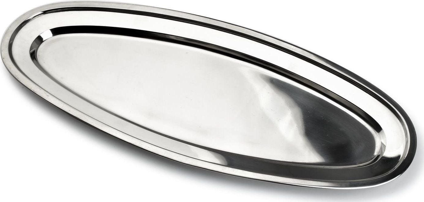 Boluri - Tava servire, Mondex, Basic Kitchen, Inox, 60x25 cm, Argintiu