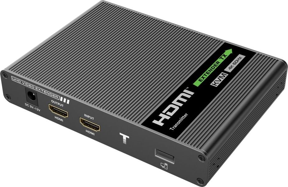 Techly Techly KVM Extender comutator HDMI/USB prin pereche răsucită Cat6A/7 până la 70m 4K*60Hz