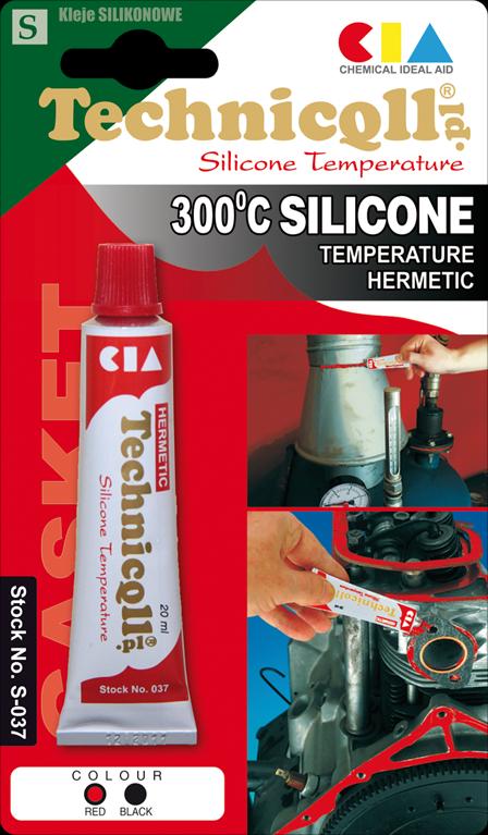 Silicon negru pentru motoare, Technicqll 300ml