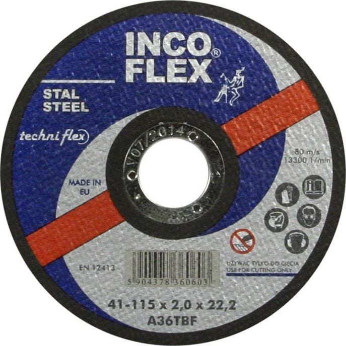 Techniflex Flat Disc T1a 115x1.0x22