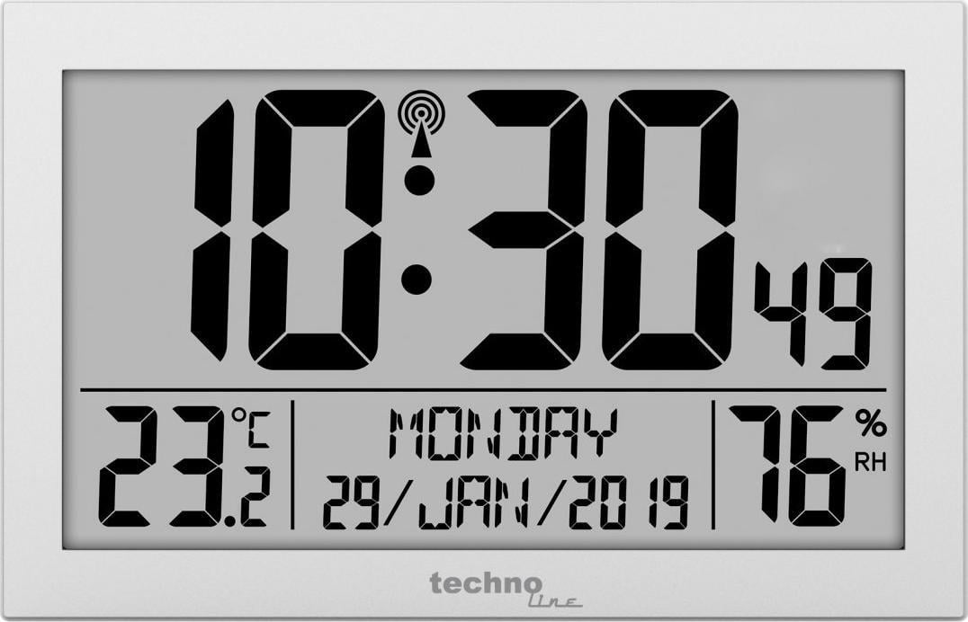 Techno line Zegar cyfrowy ścienny TECHNOLINE WS8016 BLADE Home