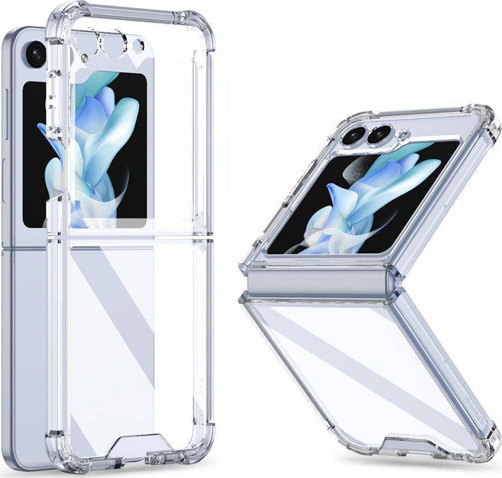 Etuiul Tech-Protect Flexair Hybrid transparent pentru SAMSUNG GALAXY Z FLIP 5 este un accesoriu de protectie pentru telefonul tau care combina un design modern cu un nivel ridicat de siguranta impotriva socurilor si zgarieturilor. Acest etui este rea