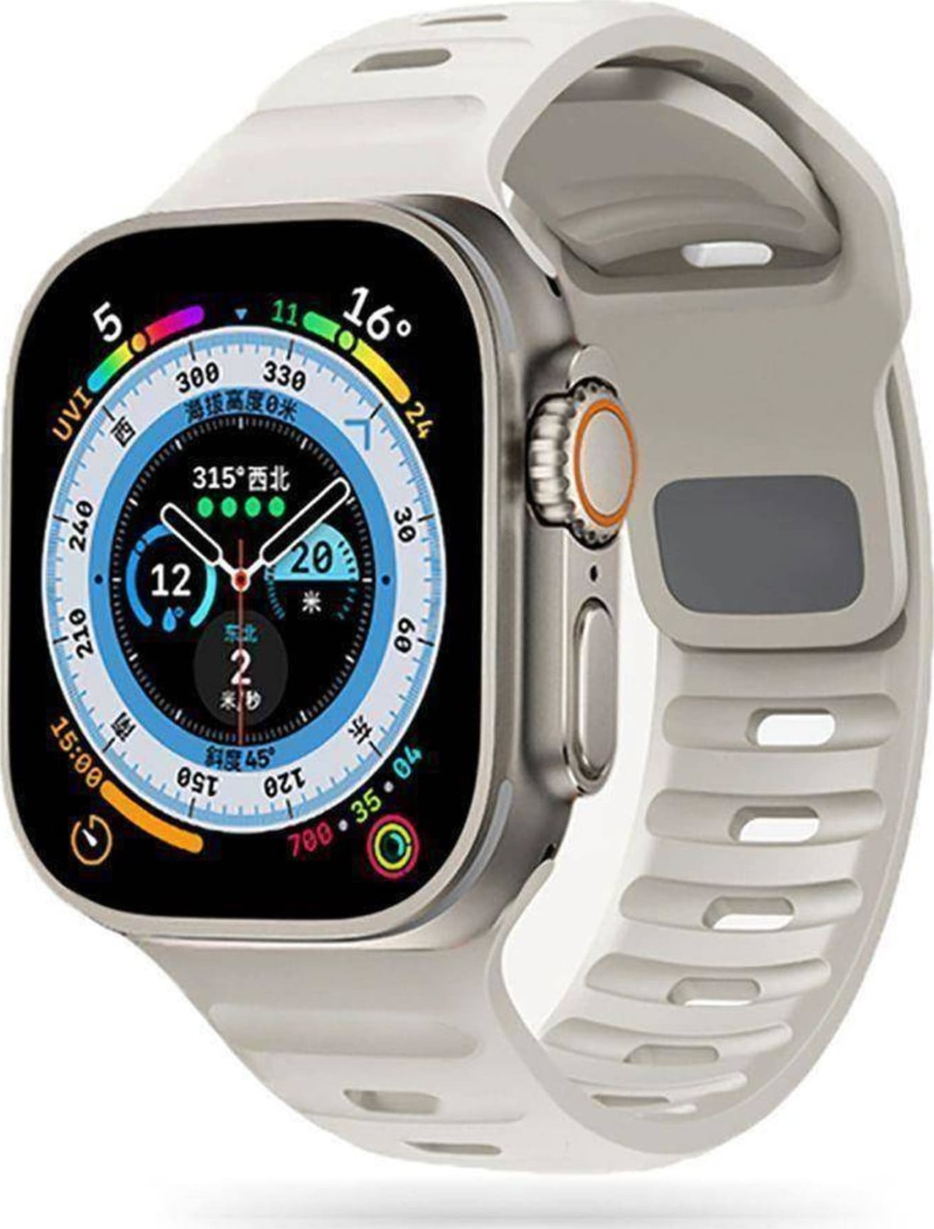 Tech-Protect Pasek do APPLE WATCH 4 / 5 / 6 / 7 / 8 / SE (38 / 40 / 41 MM) Tech-Protect Iconband Line beżowe