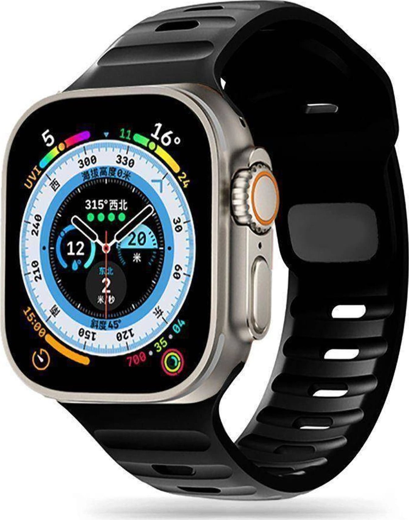 Tech-Protect Pasek do APPLE WATCH 4 / 5 / 6 / 7 / 8 / SE (38 / 40 / 41 MM) Tech-Protect Iconband Line czarne