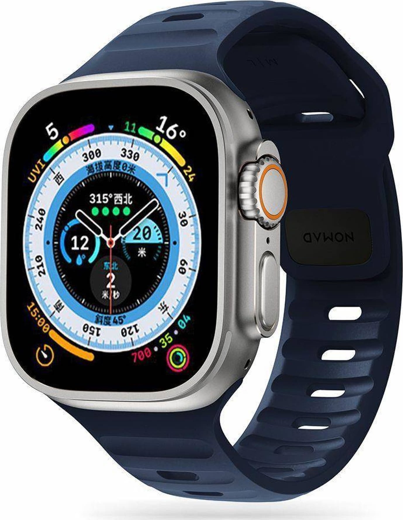 Tech-Protect Pasek do APPLE WATCH 4 / 5 / 6 / 7 / 8 / SE / ULTRA (42 / 44 / 45 / 49 MM) Tech-Protect Iconband Line granatowe