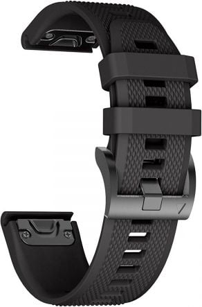 Accesorii Smartwatch - Curea silicon Tech-Protect Smooth Garmin Fenix 3/5X/3HR/5X Plus/6X/6X Pro Black