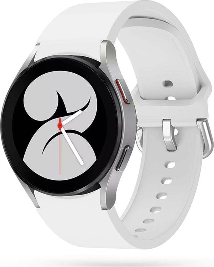 Curea Tech-Protect Bandă iconiță Tech-Protect Samsung Galaxy Watch 4 40/42/44/46mm Alb