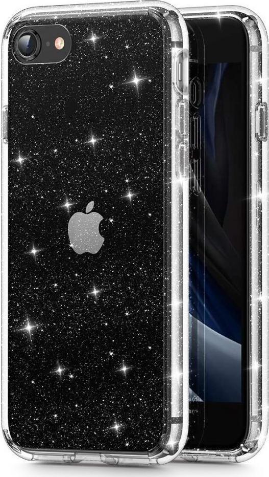 Carcasa TECH-PROTECT Glitter compatibila cu iPhone 7/8/SE 2020/2022 Clear