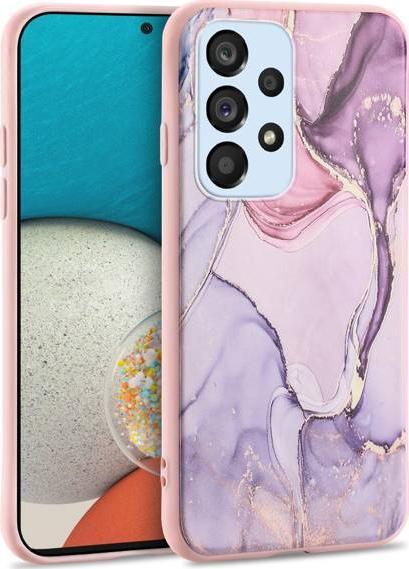 Huse telefoane - Husa Spate Tech Protect Compatibila Cu Samsung Galaxy A53 5G, Marble Colorful