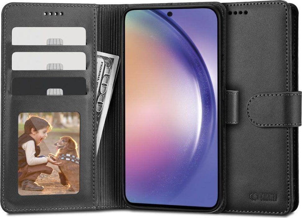 Tech-Protect Tech-Protect Wallet Husa neagra Samsung Galaxy A54 5G