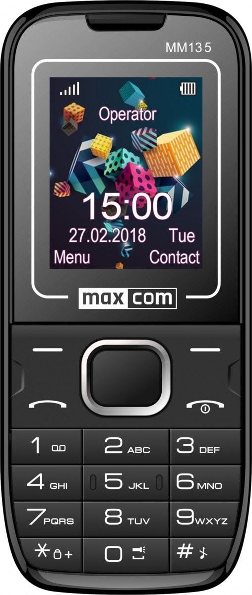 Telefoane Mobile - Telefon mobil Maxcom Classic MM135, Dual SIM, Black/Blue