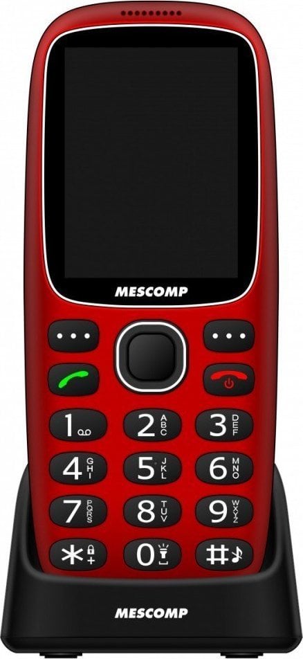 Telefon mobil Mescomp Telefon mobil pentru seniori Mescomp MT-180 Hektor Red