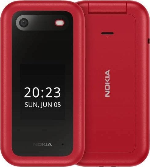 Telefon mobil Nokia Nokia 2660 Flip Kit 4G Dual Sim Red + încărcător de birou