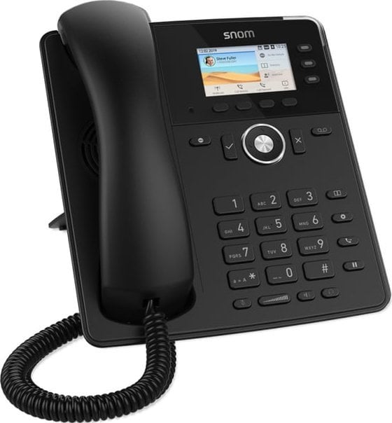 Telefon Snom D717, 6 conturi SIP, negru
