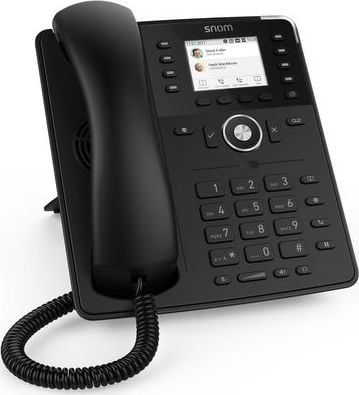 Telefon Snom D735, 12 conturi SIP, negru