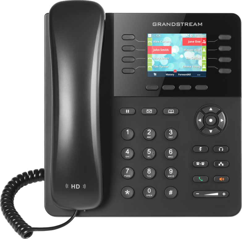 Telefon VoIP Grandstream GXP2135, Negru+ Cadou Cablu Reelif Type C