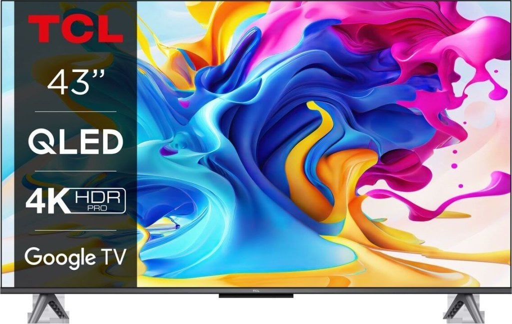 Telewizor TCL Smart TV TCL 43C649 4K Ultra HD 43` QLED Direct-LED AMD FreeSync