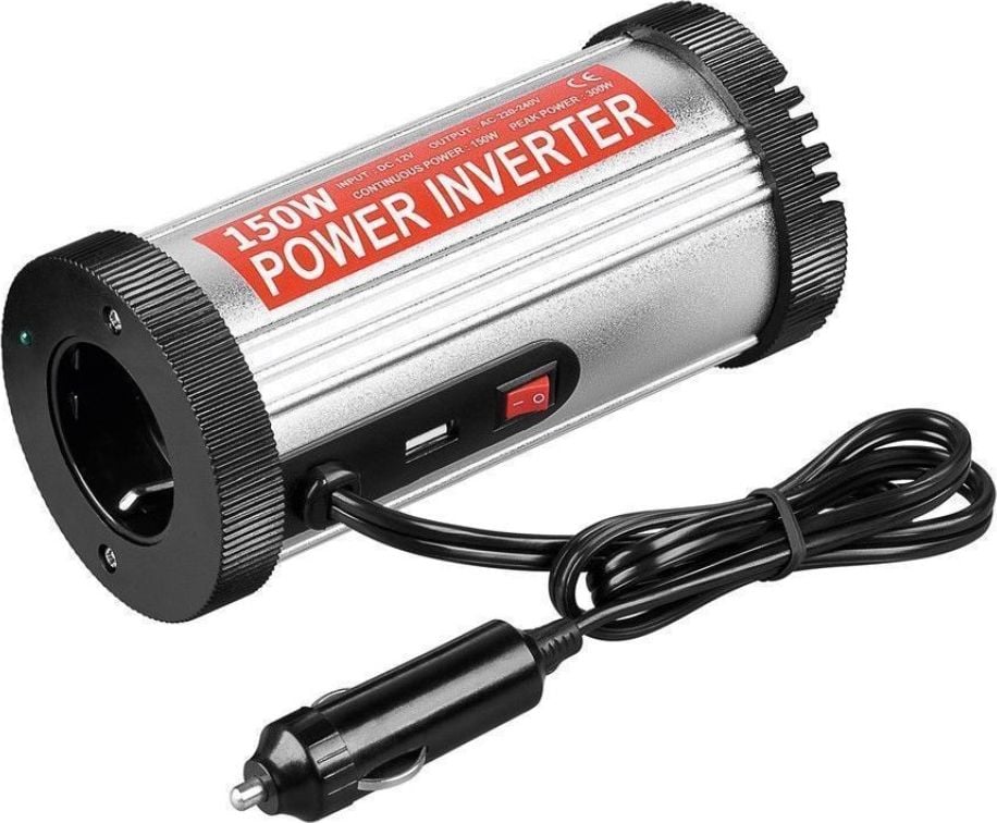 tensiune auto convertor 12V / 230V 150W + USB 2,1a 67921