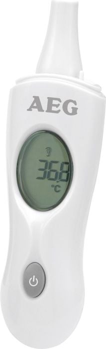 Termometre - Termometru pentru ureche cu infrarosu AEG FT 4925, Ecran LCD, Masurare in infrarosu, 32 &deg; C - 42,9 &deg; C, Alb