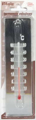 Termometre - Termometru mic de cameră pe oglindă, maro,Pașnic