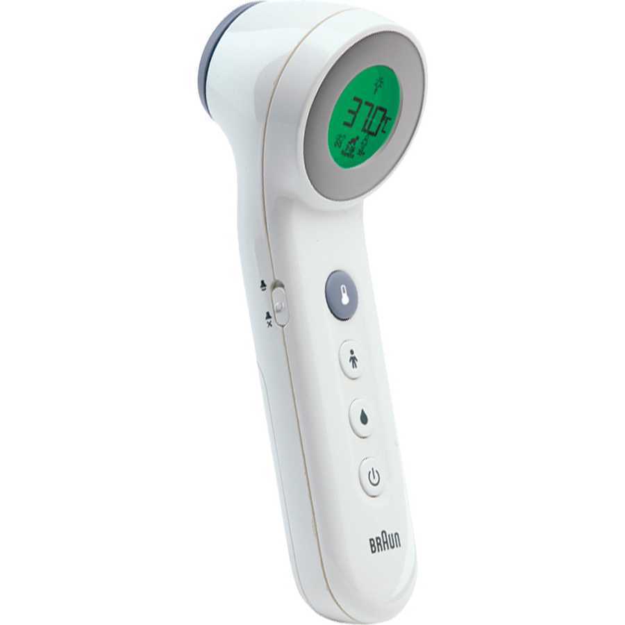 Termometre - Termometru Braun BNT400, alb,2 secunde,Până la frunte, până la ureche,Electronic,2 x AAA