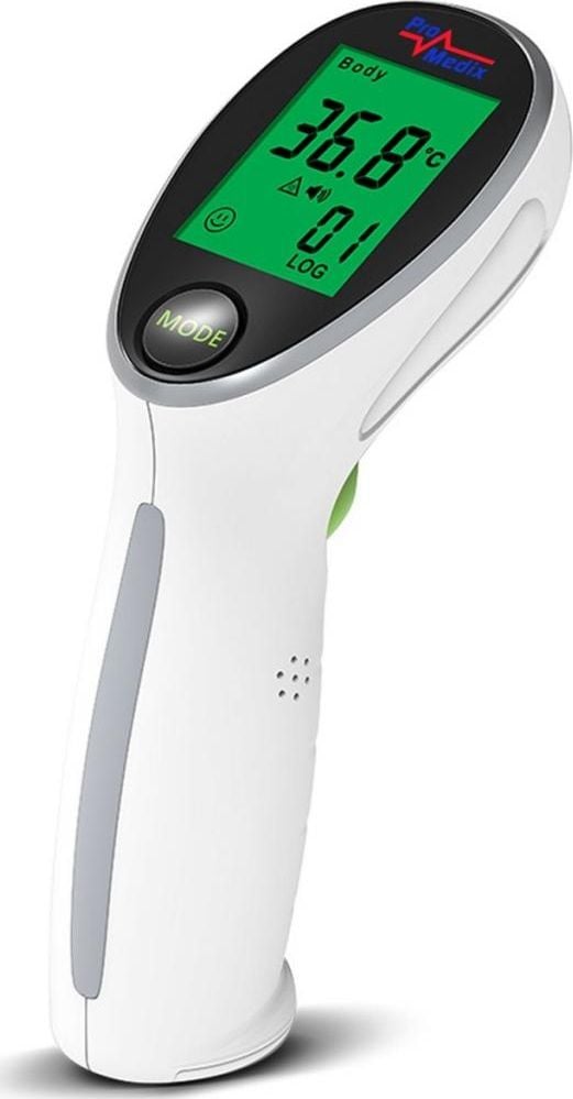 Termometre - Termometru fara contact Promedix PR-960,1 secundă, Frunte,electronic,fără contact, 2 x AAA