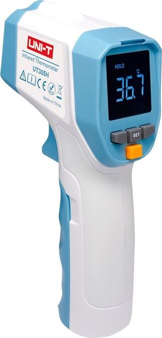 Termometre - Termometru infrarosu fara contact pentru frunte UT305H, 1 secundă,Frunte, electronic, 2 x AAA