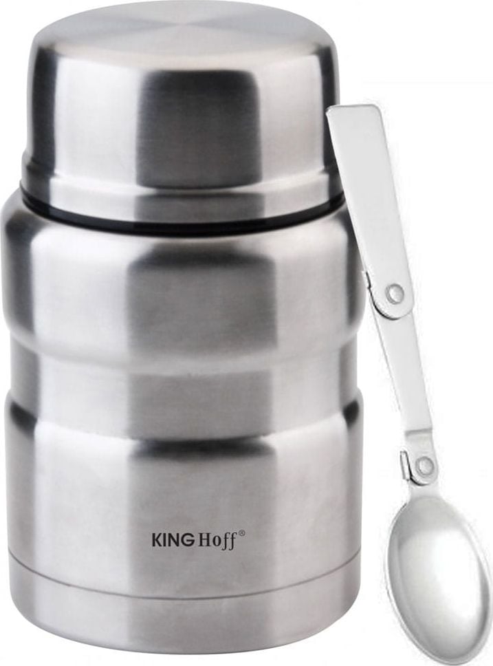 Termosuri si Cani termos - Termos KingHoff Dinner KH-1457 0,5L Argintiu