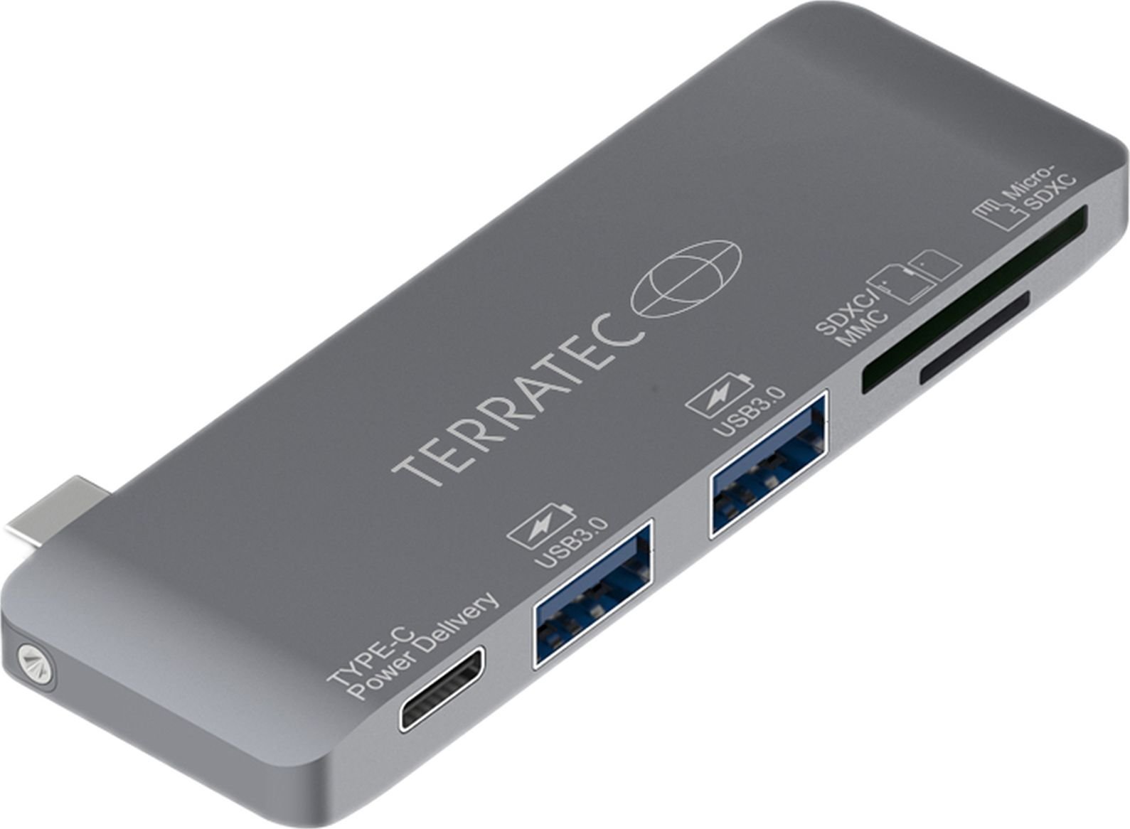TerraTec Connect C7 USB HUB 1x SD 1x USB-C PD 1x microSD + 2x USB-A 3.0 (283005)