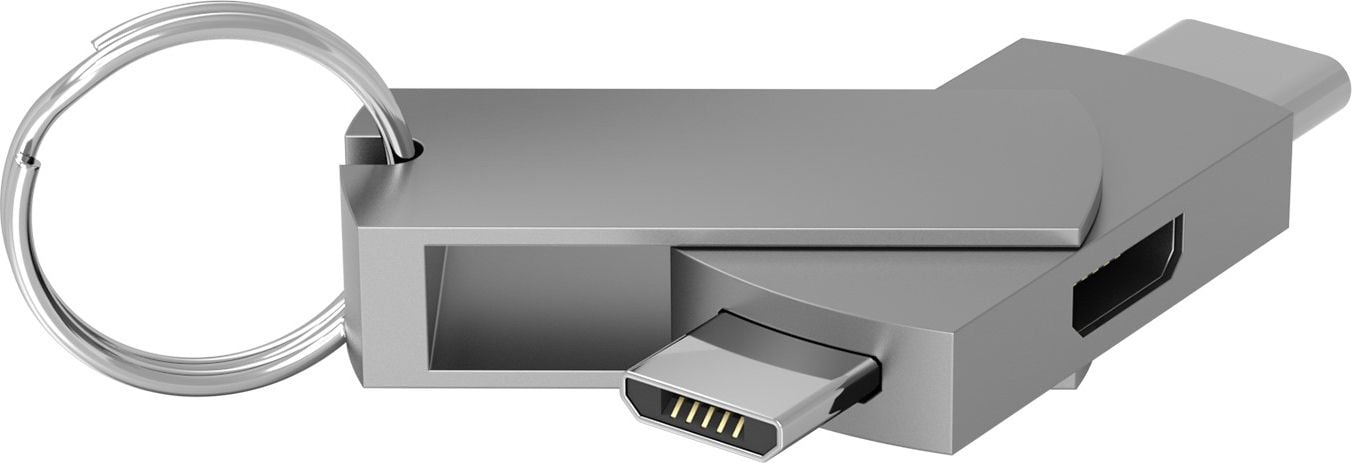 TerraTec USB-C - adaptor microUSB Argintiu (272989)