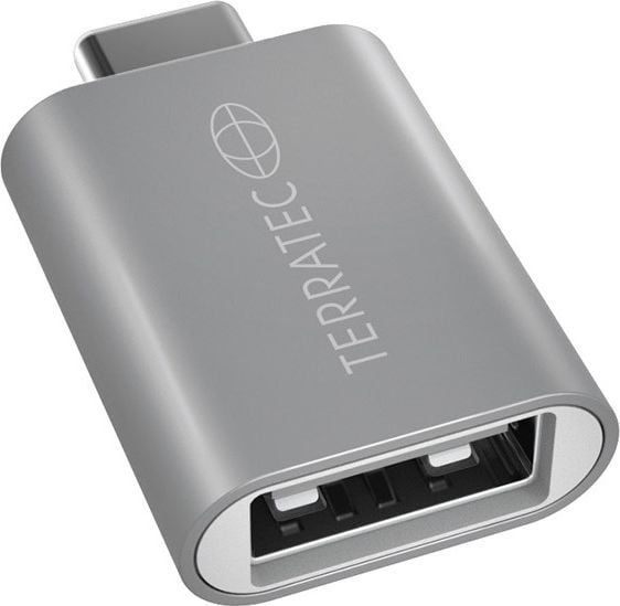 TerraTec USB-C - Adaptor USB Argintiu (251732)
