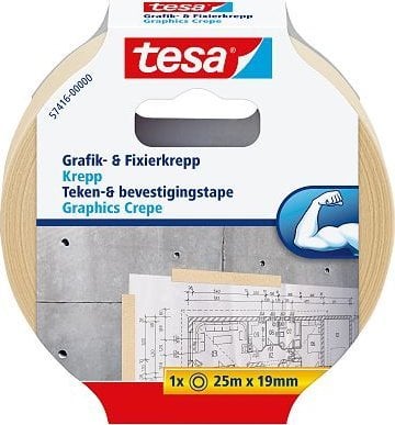 Tesa tesa Grafik- und Fixier-Krepp 25m 19mm
