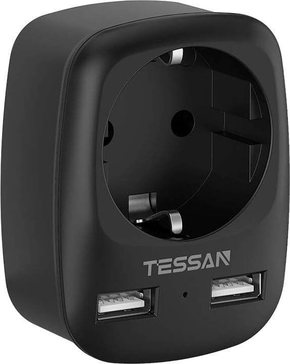 Tessan Adapter podróżny TS-611-DE-BK