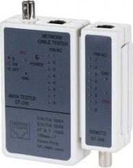 Tester cablu UTP Kemot, 4 perechi de cate 2 fire sau coaxial cu mufe BNC