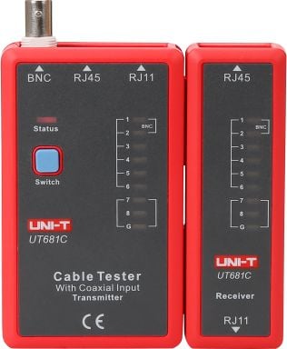 Tester cablu UTP UNI-T UT681C (RJ45, RJ11, BNC)