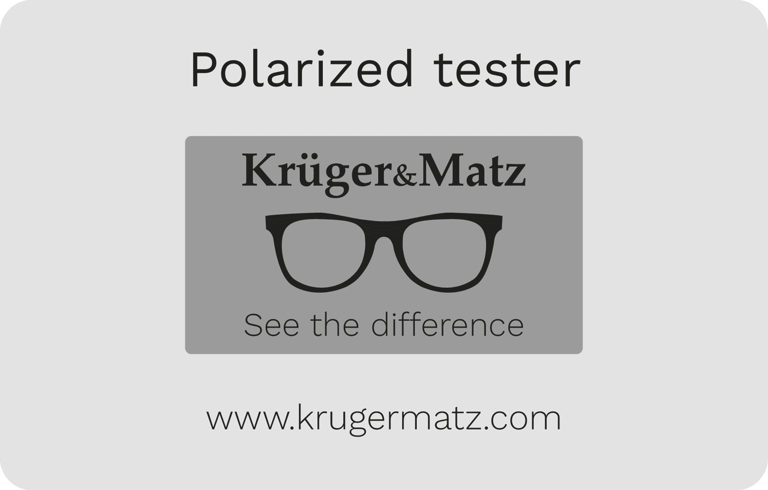 Tester de polarizare Kruger&amp;Matz pentru ochelari Kruger&amp;Matz
