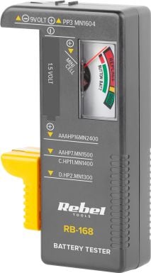 Baterii, acumulatori si incarcatoare - Tester pentru baterii Rebel Tools Rebel RB-168