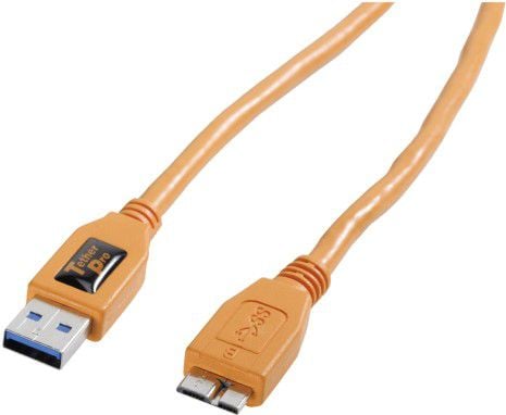 Tether Tools TetherPro USB 3.0 A/Micro B, 4,6 m, portocaliu (CU5454)