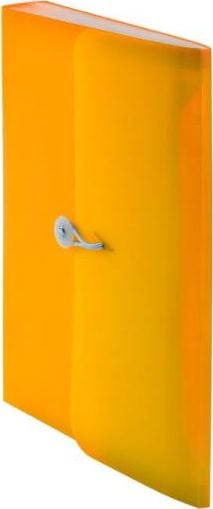 Tetis Teczka harmonijkowa PP z gumką (13) A4 pomarańczowa