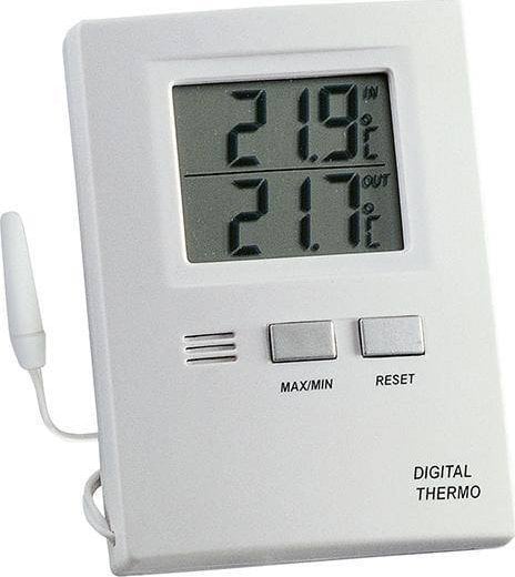 Termometru digital TFA Maxima-Minima,alb,plastic,Afișaj digital