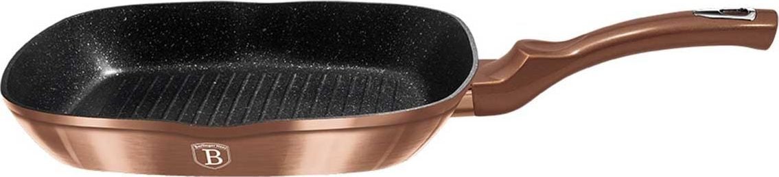 Tigaie Grill 28 cm Black Rose Gold Metallic Line Berlinger Haus BH-1889