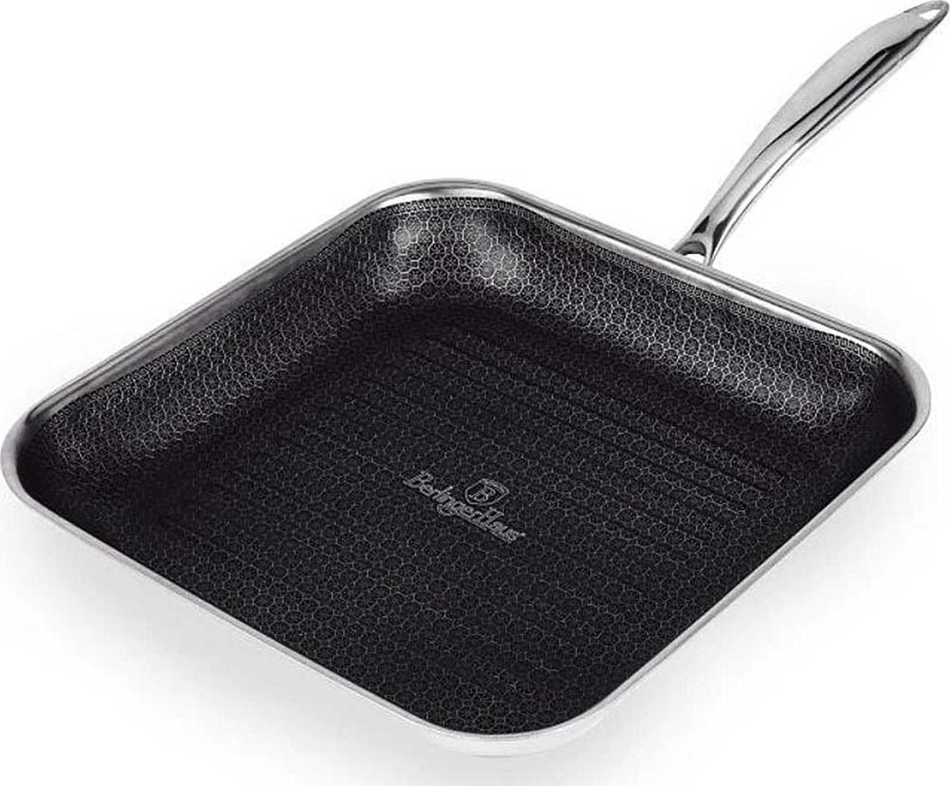 Tigaie grill patrata din otel inoxidabil (inox) 28 cm Eternal Collection Berlinger Haus BH 7430