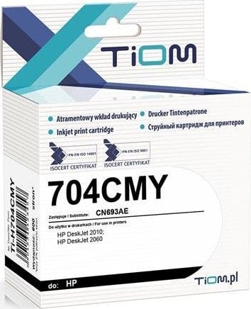 Tiom Ink Tiom Ink pentru HP 704CMY | CN693AE | 7ml | culoare