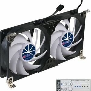 Titan Titan TTC-SC22(A)+ Twin Fridge Fan 92x25mm IP55 for Camping Vehicles, with Rectifier